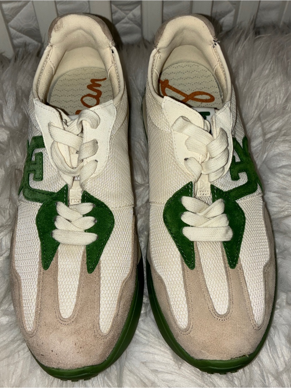 New Sam Edelman Langley Color Block Suede Mesh Signature Logo Retro Sneakers 7.5 - Picture 11 of 15